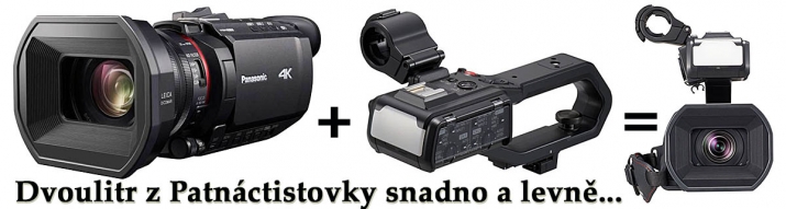 Videokamera Panasonic HC-X1500 po doplnění MADLA